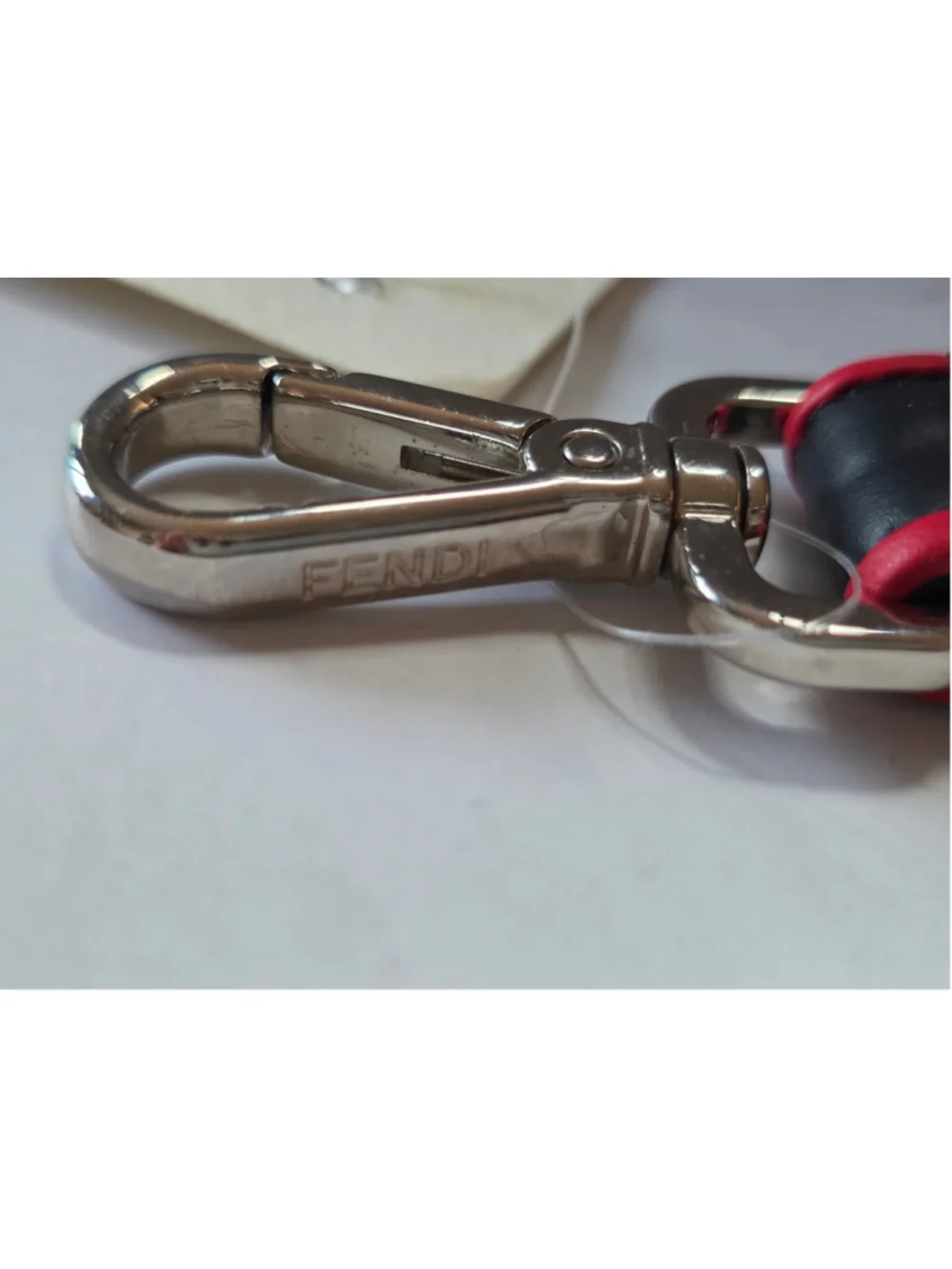Fendi Fantastic Leather Wristlet Strap Bag Charm